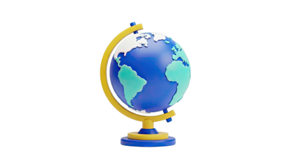 3D Globe on Stand