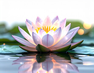 Serene water lily