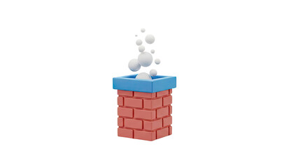 3D Chimney with Bubbles