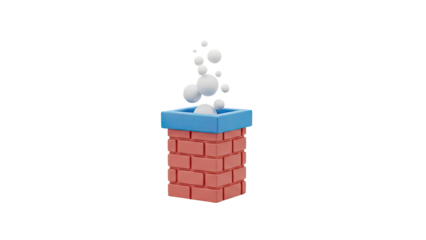 3D Chimney with Bubbles