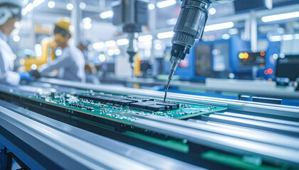 Automated Industrial Conveyor Belt System in Modern Factory