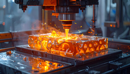 Industrial Glass Casting Automation