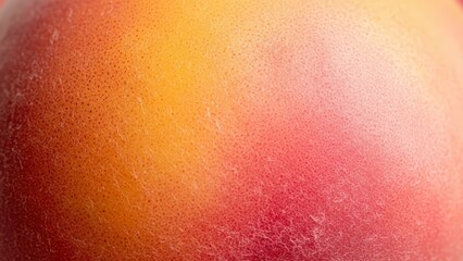 Close-up of a vibrant peach skin with natural texture and soft color gradients.