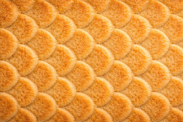 たい焼きの焼き面のマクロ質感背景