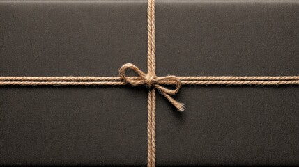 Gift Wrapped in Brown Paper With Twine Bow Perfect for Special Occasions or Celebrations