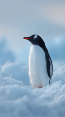 Fototapeta premium penguin in antarctica