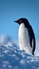 Fototapeta premium penguin in antarctica