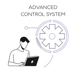 Adaptive Control System Diagram Illustrating Flexible Enterprise Governance and Autonomous Decision Models