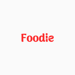 Foodie Wordmark Vector