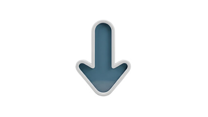 3D Down Arrow Icon