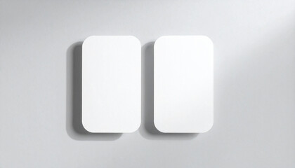 Rounded Rectangle Card Mockup with Soft Shadow