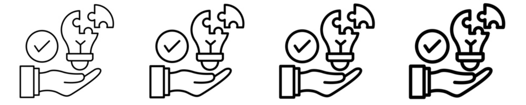 Problem Solver  Icon Set Different Style Collection