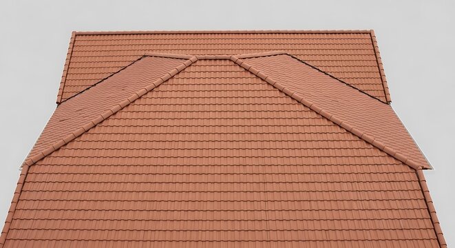 Close-up of Terracotta roof shingles showcasing texture and craftsmanship