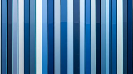 Abstract background with vertical blue and white stripes, modern design.