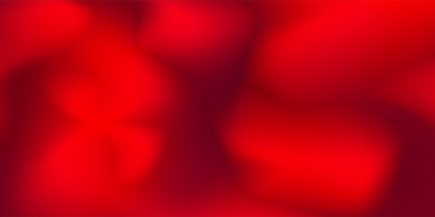 An abstract background features a gradient of red and dark red colors, creating a smooth, wave-like transition.