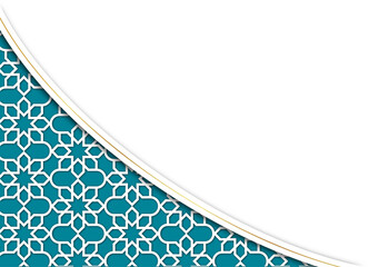 Islamic Geometric Pattern with White Space
