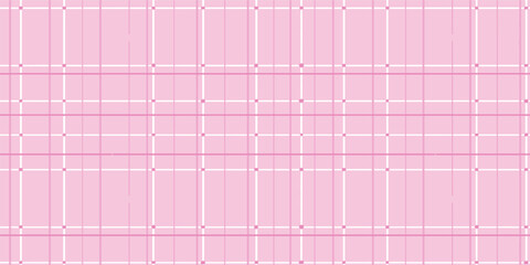 A delicate pastel pink background featuring a charming plaid pattern with white and darker pink intersecting lines and subtle dots.