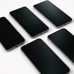 Modern geometric nativity illustration with holy family silhouetted against faceted abstract backdrop and soft halo light