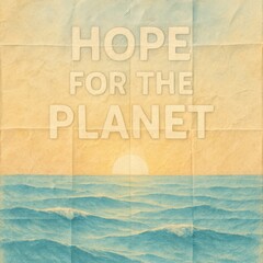 Paper craft Earth nestled in tiny boat atop gentle waves symbolizing stewardship faith and collective responsibility for our planet