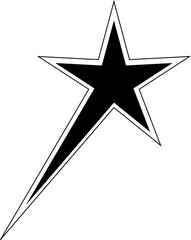 Modern Dynamic Asymmetrical Black Star