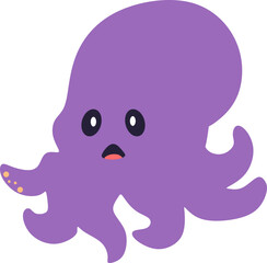 Obraz premium Cute Sea Octopus Element