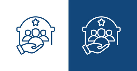 Public Administration Outline, with light and dark background