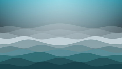 Naklejka premium Abstract background with flowing blue and grey wave patterns, creating a serene and modern visual effect.