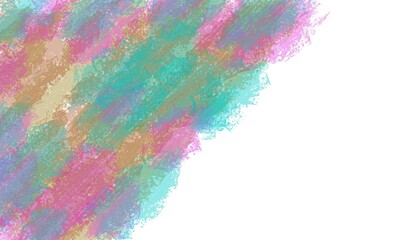 Abstract color background and copy space for text isolated on white background