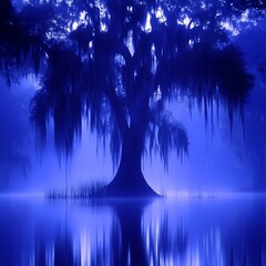 Mystical Blue Cypress Swamp