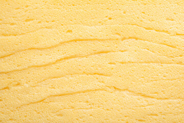 卵焼きの断面のマクロ質感背景