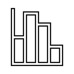 Chart histogram icon symbolizing data analysis, statistics, business metrics, and financial reports, ideal for analytics dashboards, business apps, and data visualization design.