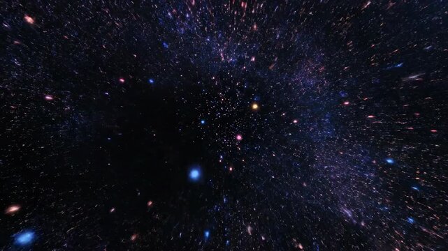 A chaotic swarm of digital particles rapidly fragments and dissolves into the void creating a mesmerizing abstract visualization glitch, rapidly fragments, futuristic