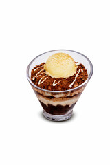 Chocolate cream ice cream snacks