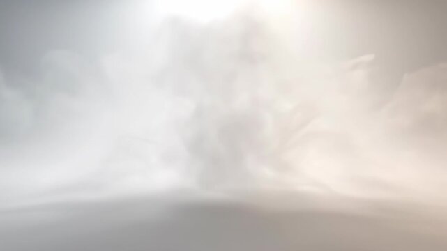 A clean, minimalistic, infinite white void softly dissolves and reforms, creating a perfect seamless loop background motion graphics, presentation, backdrop