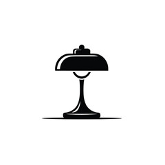 Obraz premium Black desk lamp with adjustable head and round base