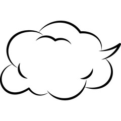 Cloud Bubble Illustration