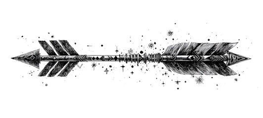 minimalist handdrawn vector arrow svg