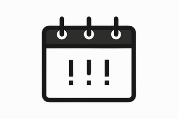 calendar alert outline icon