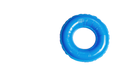 Snow Tubes Flat Lay Isolated on Clean White Background