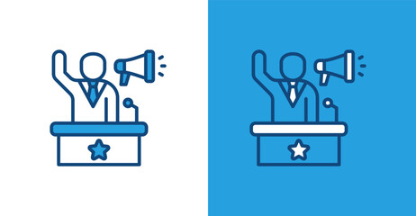 Campaign Color Outline, with light and dark background