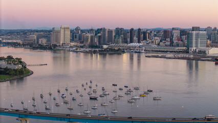 Aerial view of the Coronado Bridge
