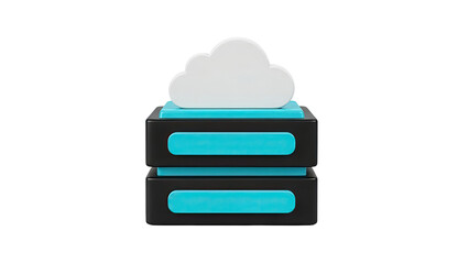 3D Cloud Storage Icon