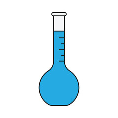 test tube with liquid illustration