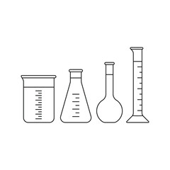test tube with liquid illustration