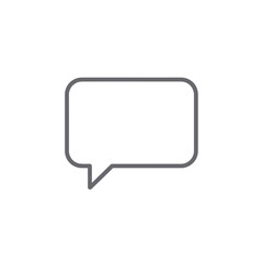 Naklejka premium Blank Speech Bubble Icon Outline