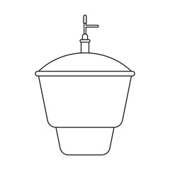 illustration of a laboratory desiccator