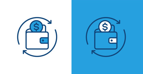 Insurance Coverage Color Outline, with light and dark background