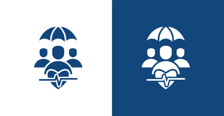 Medical Expense Glyph, with light and dark background