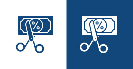 Deposit Glyph, with light and dark background