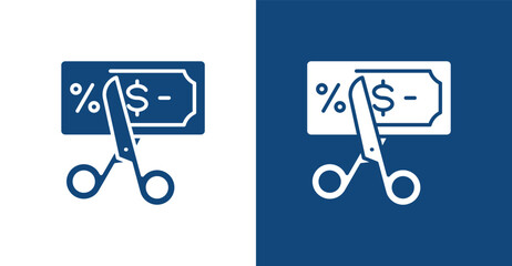 Tax Free Glyph, with light and dark background